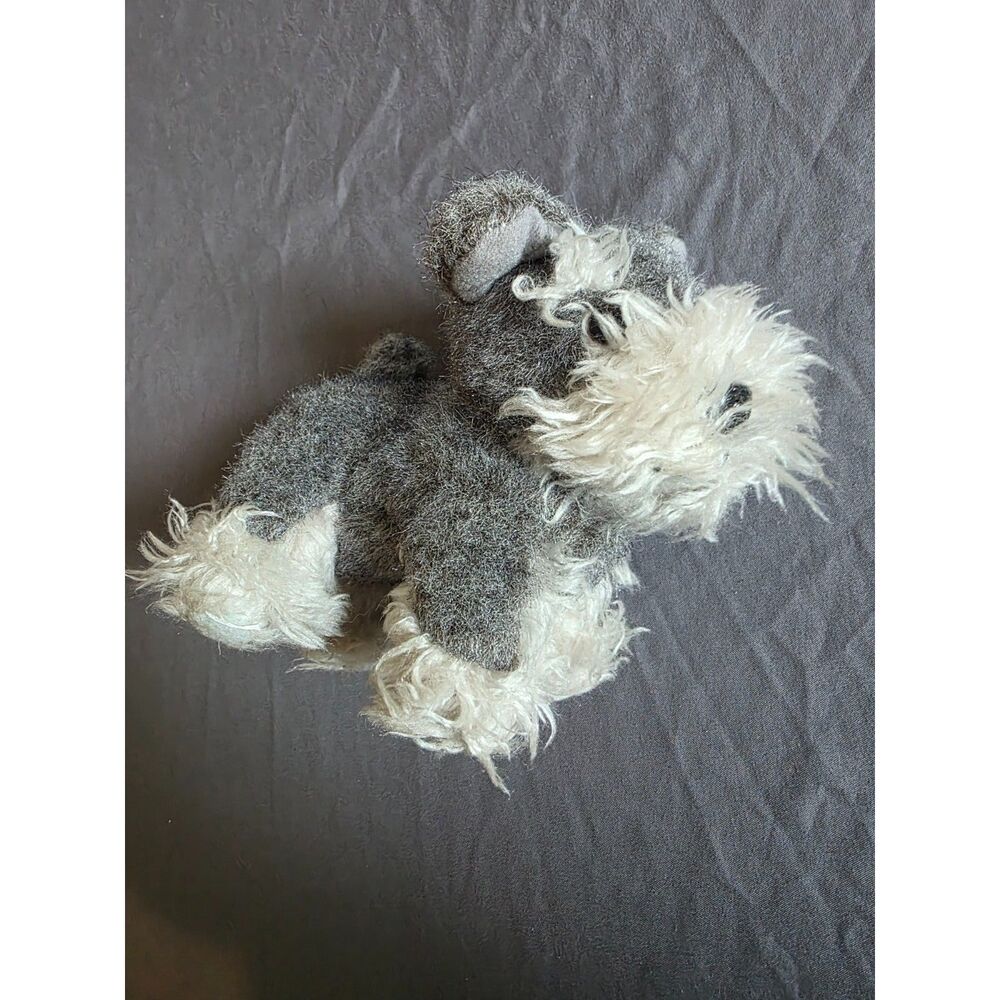 Our Generation Battat Toy Dog Puppy Schnauzer Grey White Stuffed Animal Plush